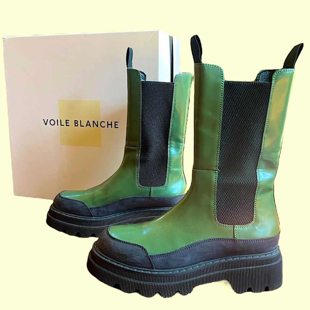 70% off BRAND NEW Voile Blanche leather Melba boots size 36  in Hunter Green